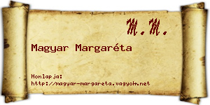 Magyar Margaréta névjegykártya